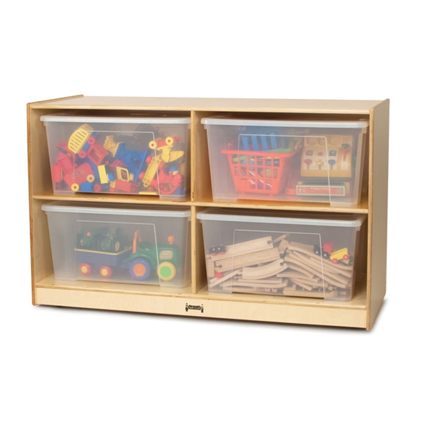 Jumbo Tote Storage with 4 Bins