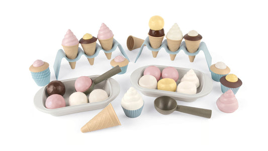 Bio cupcake and ice cream set