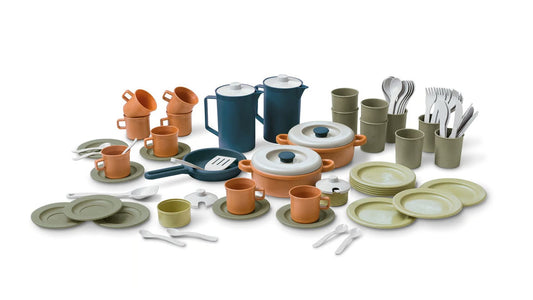 Ensemble café et dîner bioplastique
