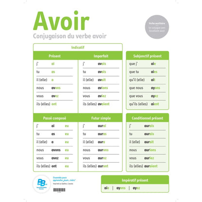 Affiches de conjugaison
