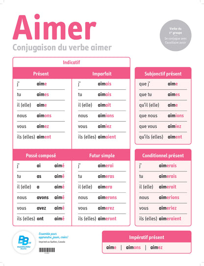 Affiches de conjugaison