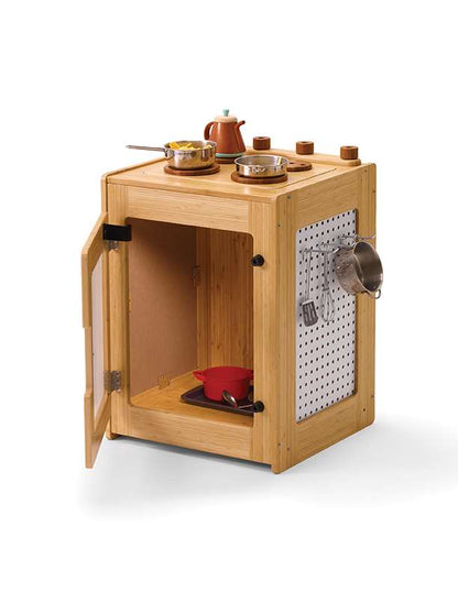 Bamboo Make-Believe Stove for Dramatic Play