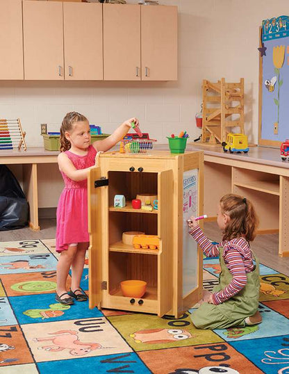 Bamboo Make-Believe Fridge for Dramatic Play