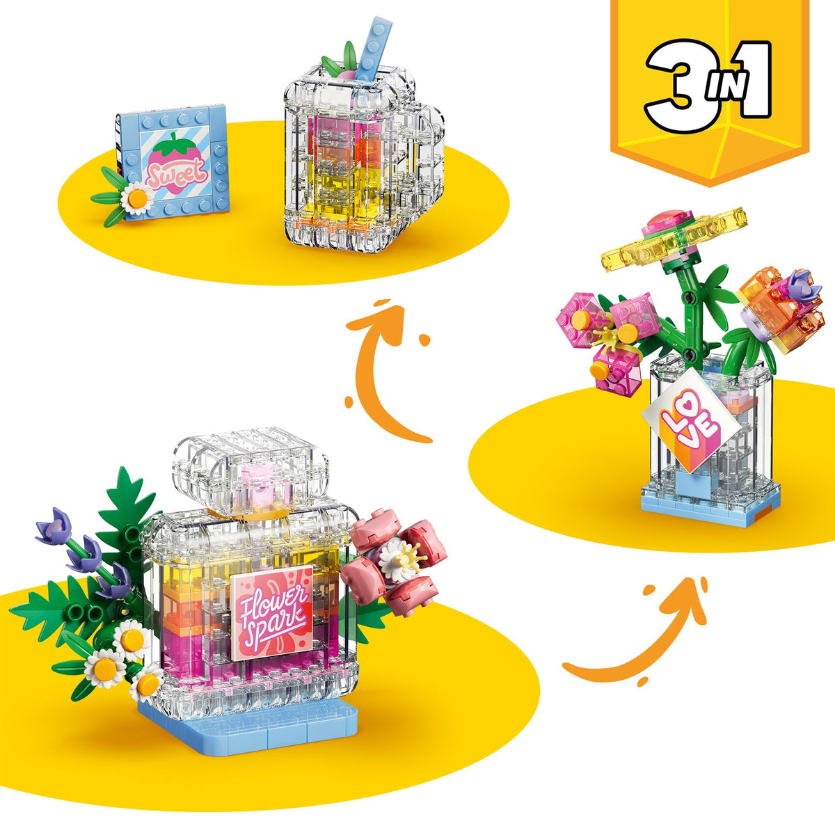 LEGO Creator 3-en-1 - 31383 - La bouteille de parfum décorative