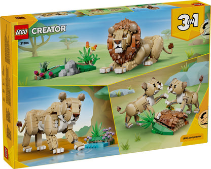 LEGO Creator 3-en-1 - 31386 - Les animaux sauvages : le lion majestueux