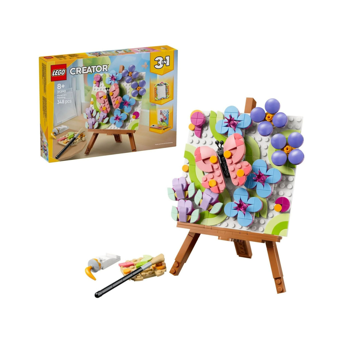 LEGO Creator 3-en-1 - 31390 - Le tableau décoratif à motifs floraux