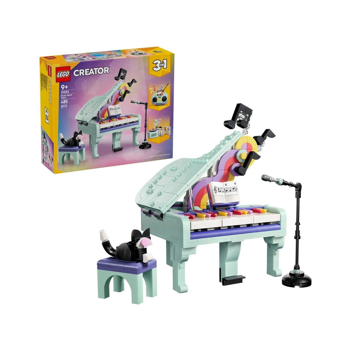 LEGO Creator 3-en-1 - 31392 - Le piano décoratif avec le chat