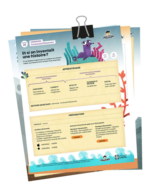 Mazaam – Fiches d'activités