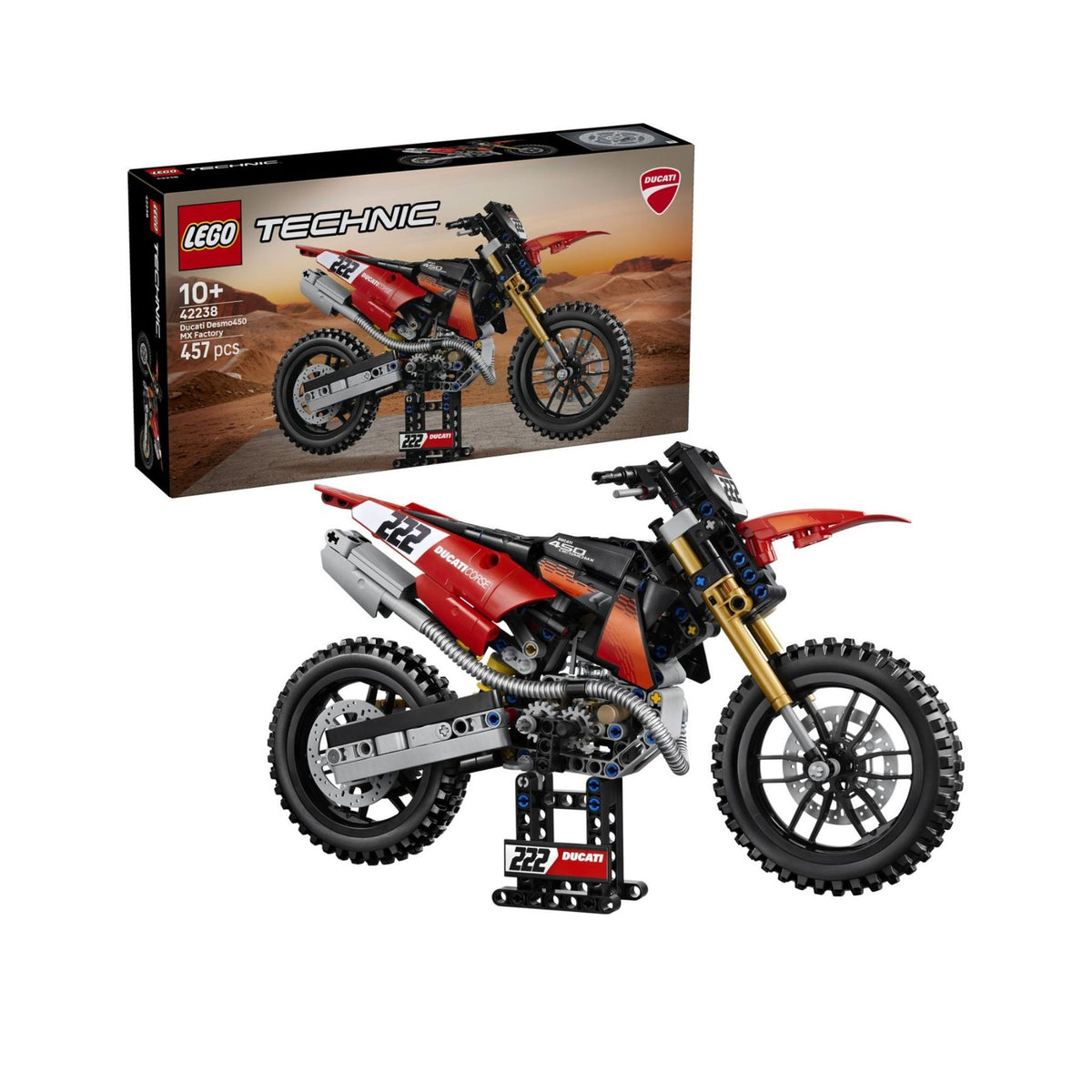 LEGO Technic - 42238 - La moto Ducati Desmo450 MX Factory