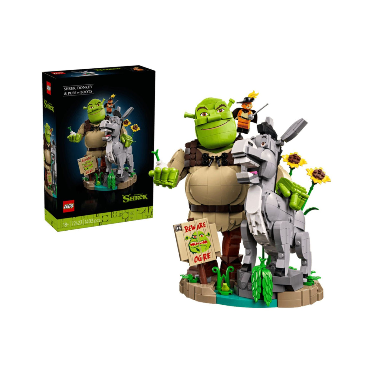 LEGO Shrek - 72423 - Shrek, l’Âne et le Chat Potté