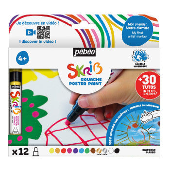 Marqueurs peinture gouache Skrib