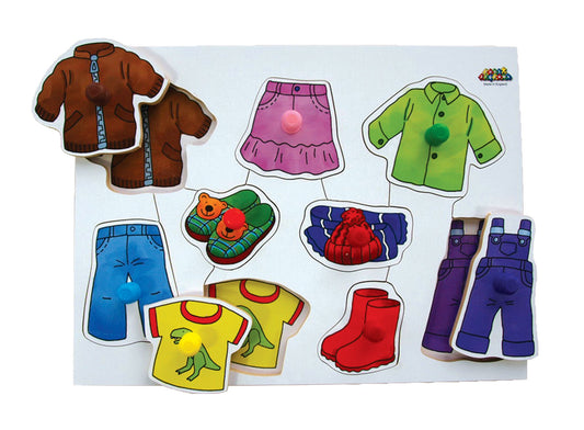 Toddler Peg Puzzle–Clothes