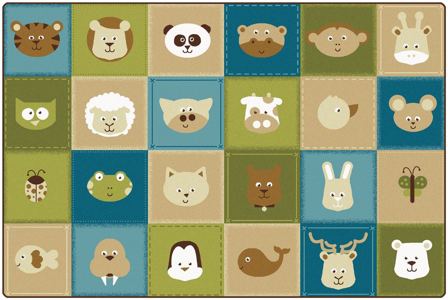Animal Patchwork Carpet