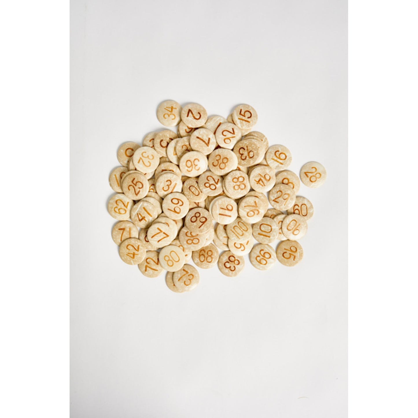 Disque en noix de coco de 1 à 100