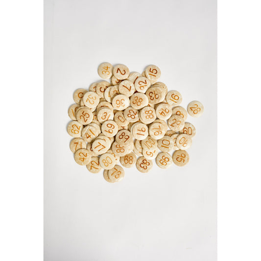 Disque en noix de coco de 1 à 100