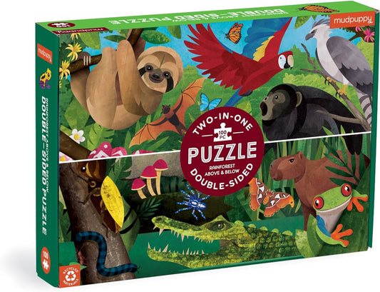Rainforest Above & Below Double-Sided Puzzle
