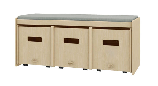 Banc sofa et bacs de rangement