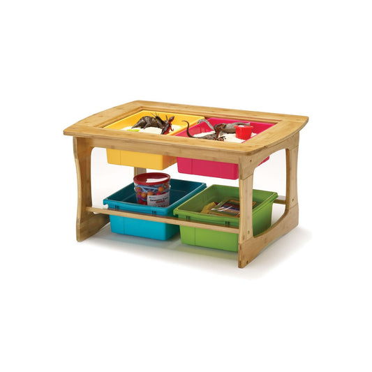 Table sensorielle et de jeux de construction