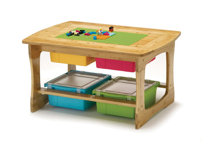 Table sensorielle et de jeux de construction