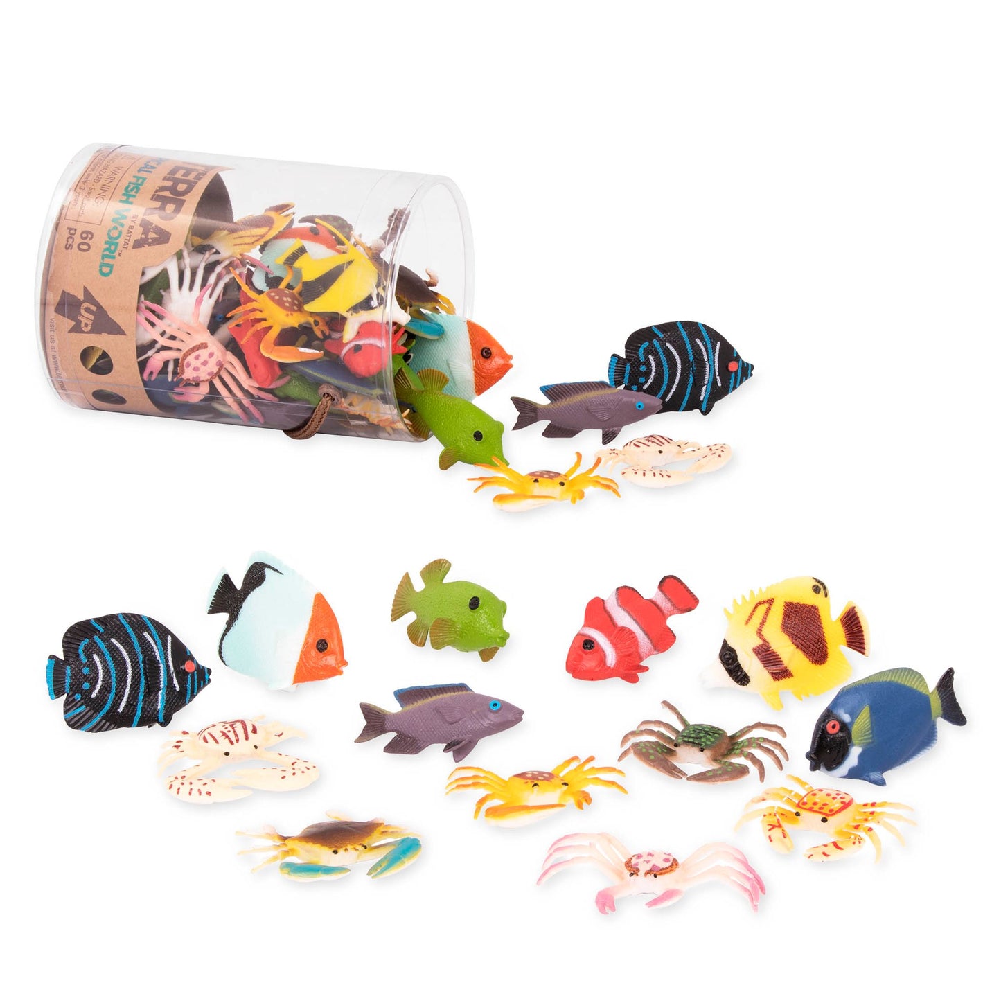 Poissons tropicaux en tube