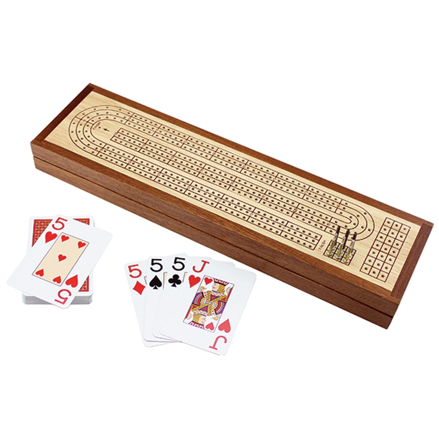Wooden Cribbage Set