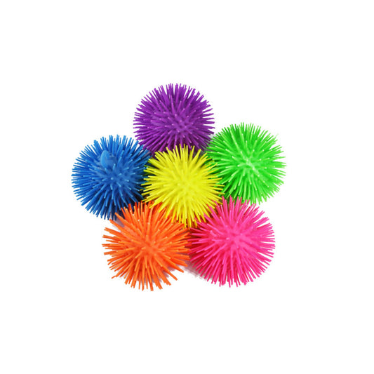 Balles anti-stress a poils ensemble 6