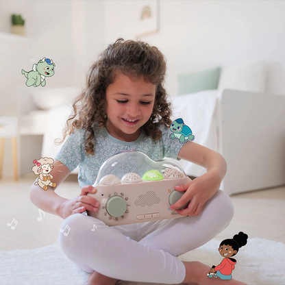 Story box with projection and music