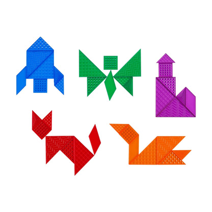 Translucent Sensory Tangram 35 Pcs