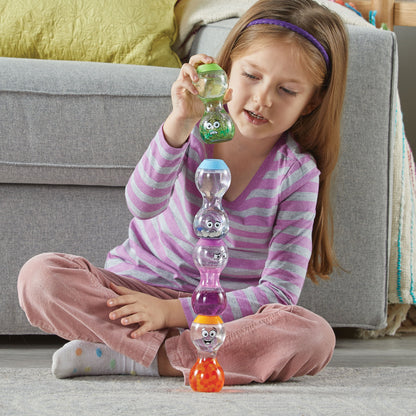 Express your feelings excited, impatient, lonely, nervous sensory bottles
