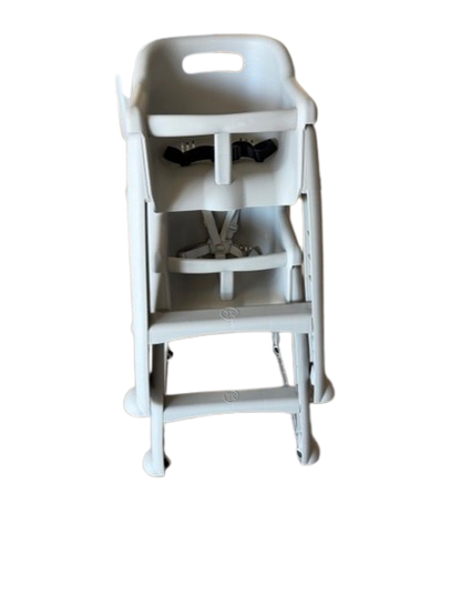 Chaise haute empilable avec plateau