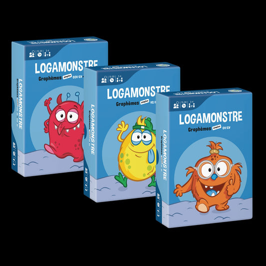 LOGAMONSTRES - Ensemble 1 - Logatomes de deux syllabes avec graphèmes simples