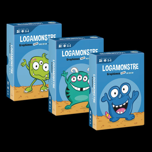 LOGAMONSTRES - Ensemble 2 - Logatomes de trois syllabes avec graphèmes simples