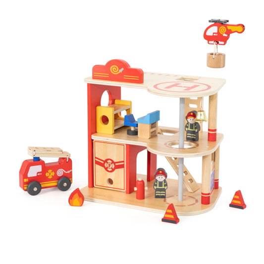 Wooden fire station