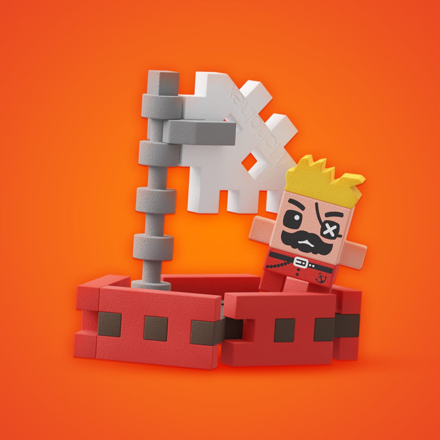 Marioinex-Waffle personnages 20mcx