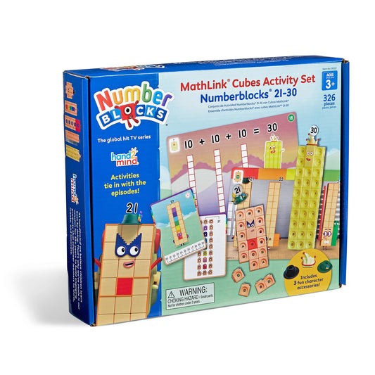 Mathlink cubes numberblocks 21-30 activity set