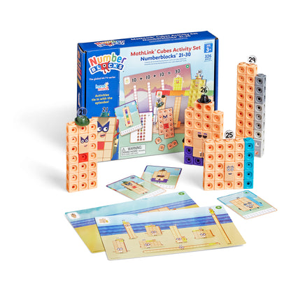 Mathlink cubes numberblocks 21-30 activity set