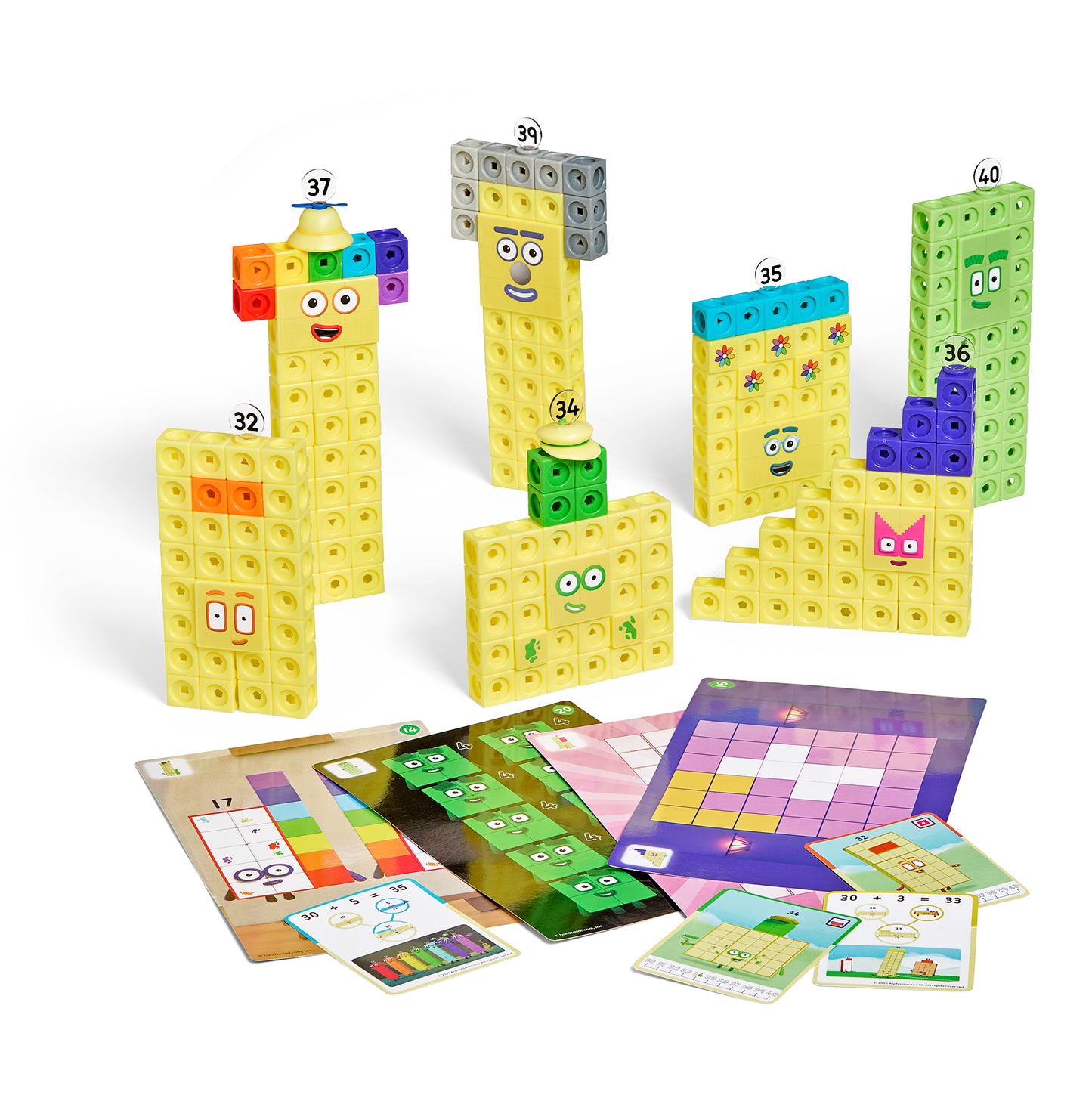 Numberblocks Mathlink cubes 31-40 activity set