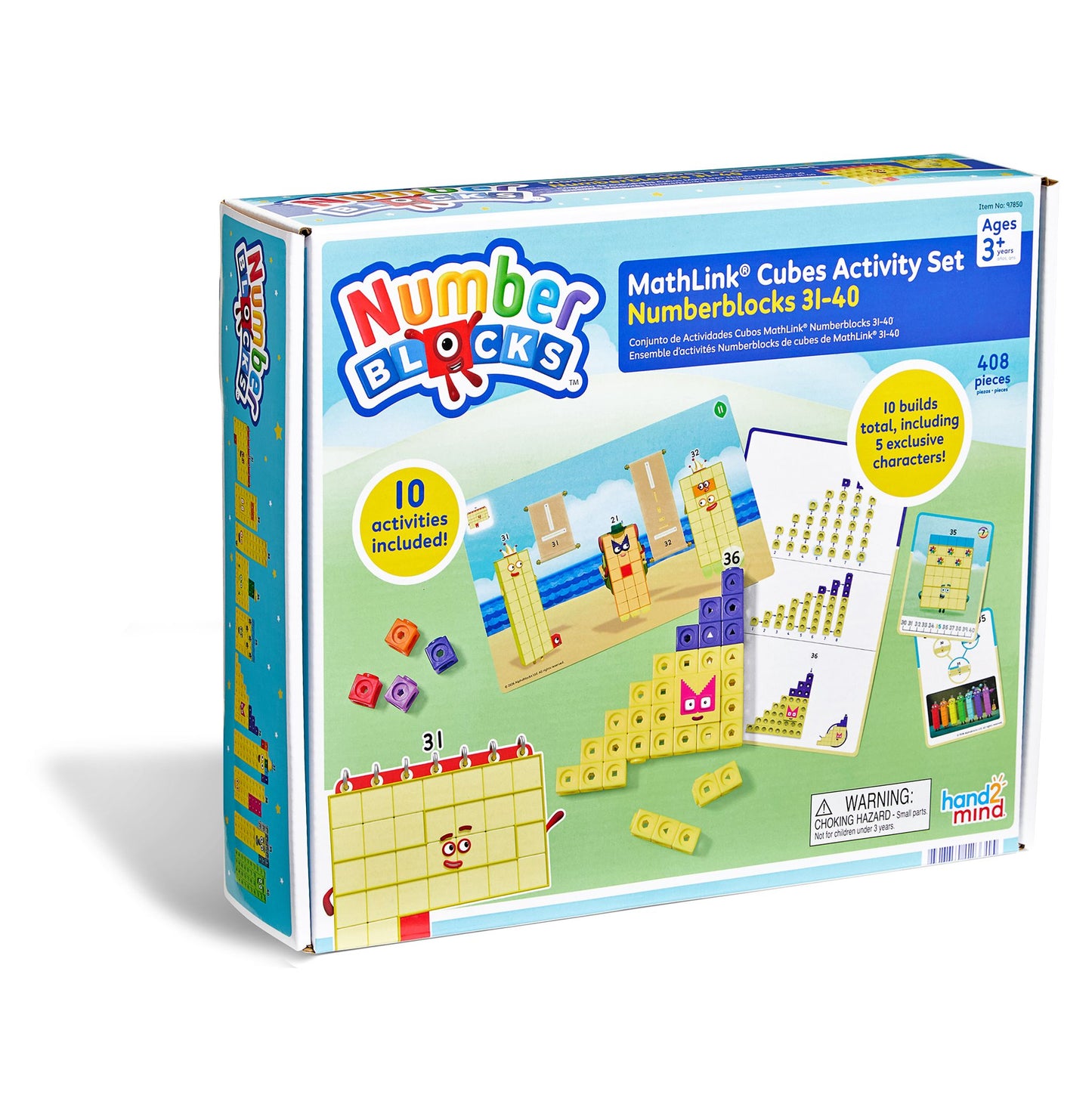 Numberblocks Mathlink cubes 31-40 activity set