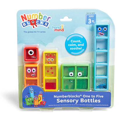Numberblocks mathlink one to five sensory bottle