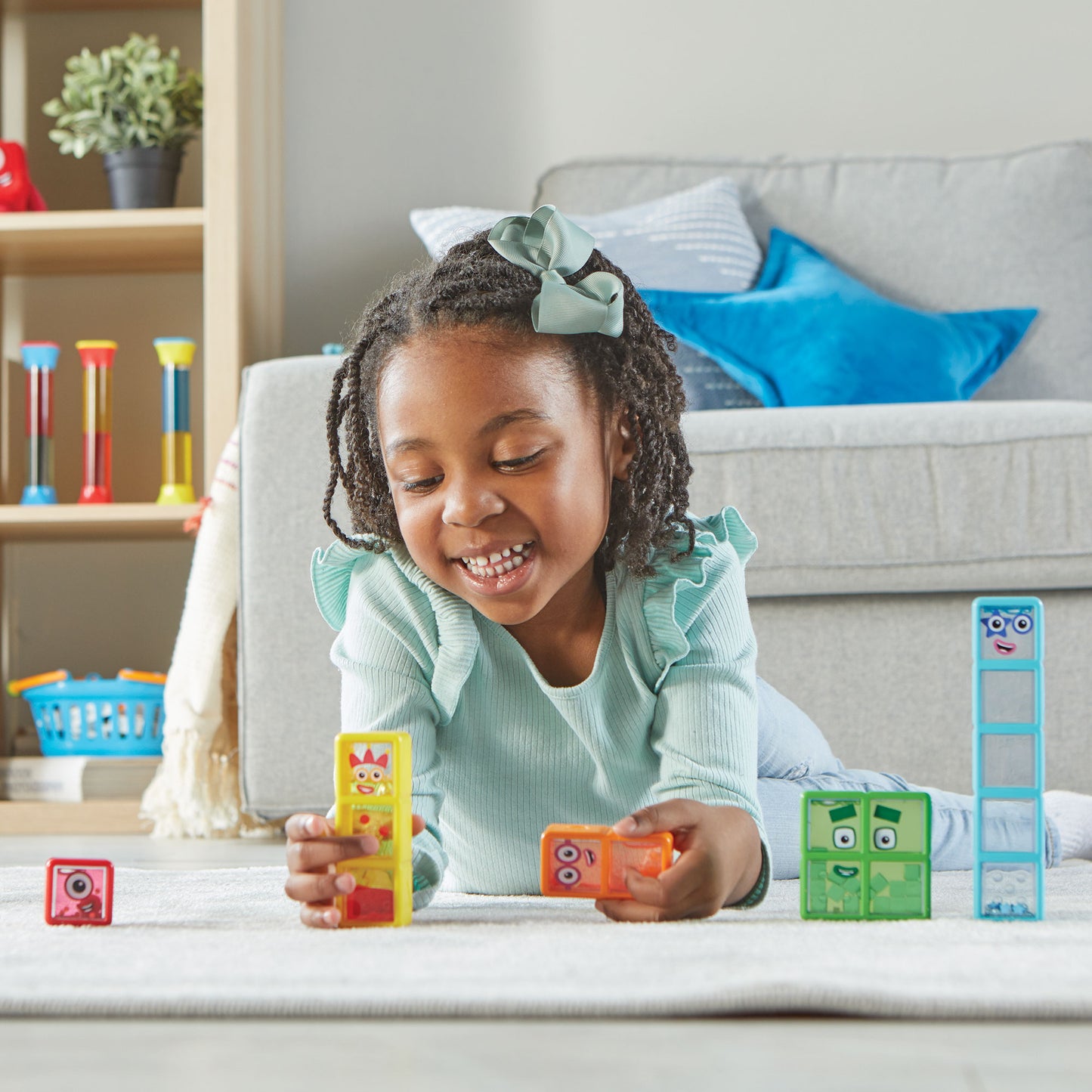Numberblocks mathlink one to five sensory bottle