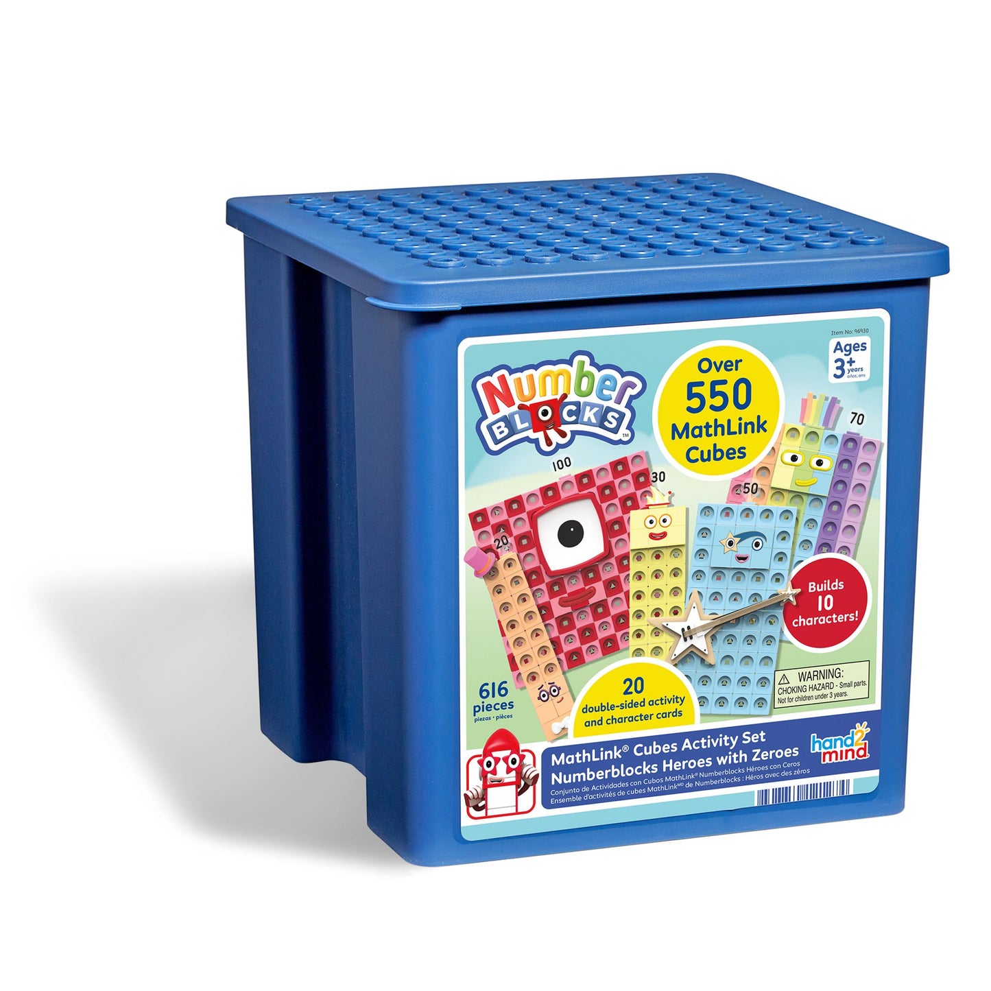 Numberblocks - Mathlink cubes activity set heroes with zeroes