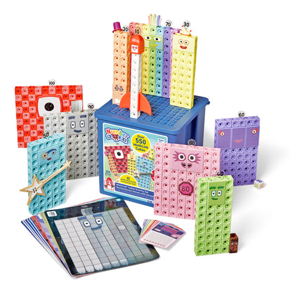 Numberblocks - Mathlink cubes activity set heroes with zeroes