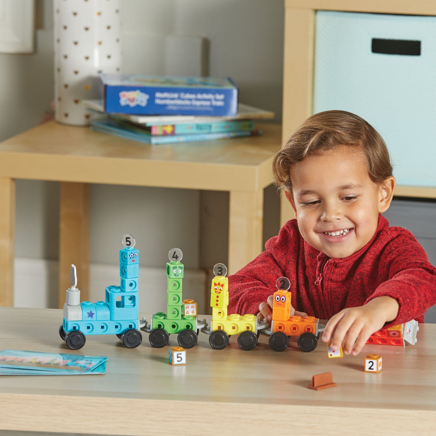 Numberblocks - Ensemble d'activités avec cubes Mathlink train express