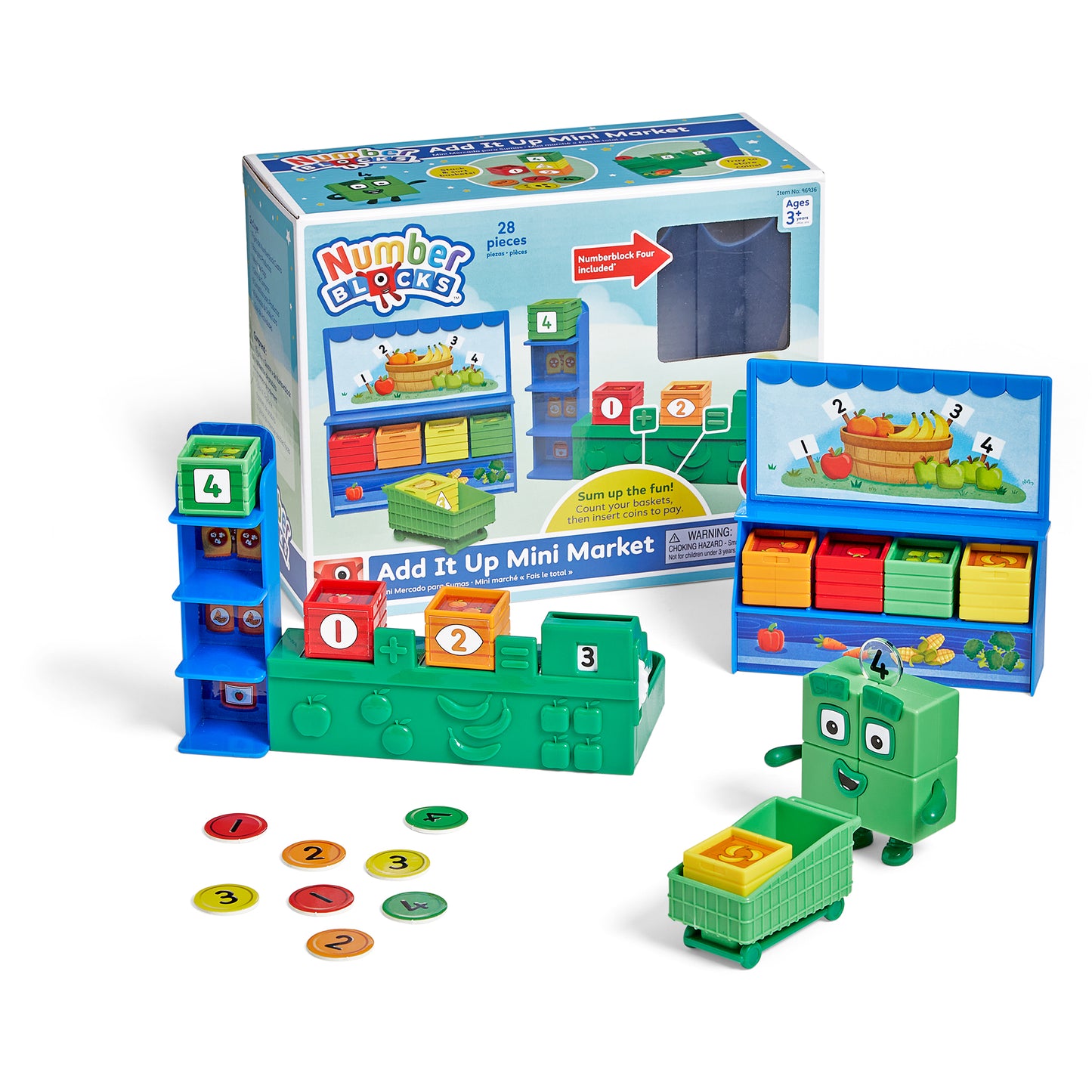 Numberblocks add it up mini market playset