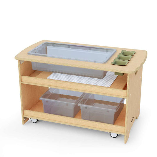 SEORAS Table sensorielle avec bacs translucides