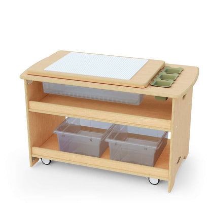 SEORAS Table sensorielle avec bacs translucides