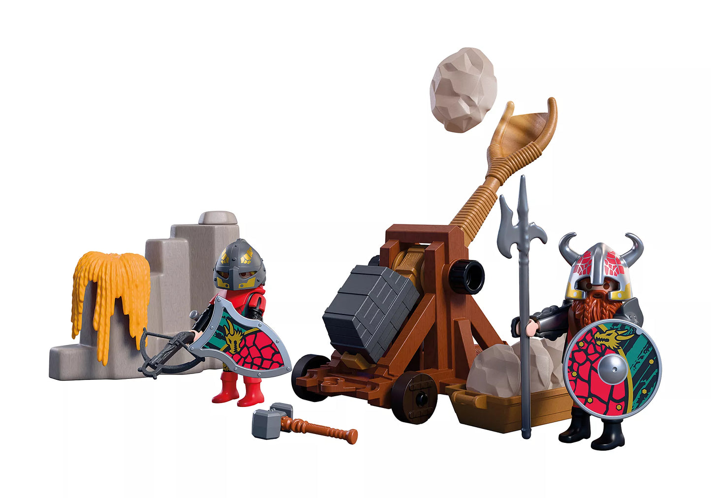 Playmobil - 72117 - Catapulte des chevaliers du dragon