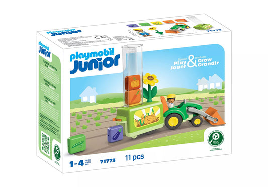 Playmobil junior - 71773 - Tractor with planter