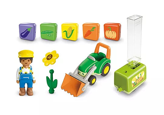 Playmobil junior - 71773 - Tracteur avec planteuse