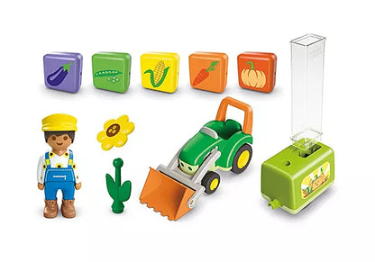 Playmobil junior - 71773 - Tracteur avec planteuse